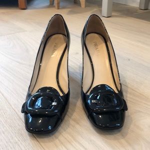 PRADA patent leather black heels